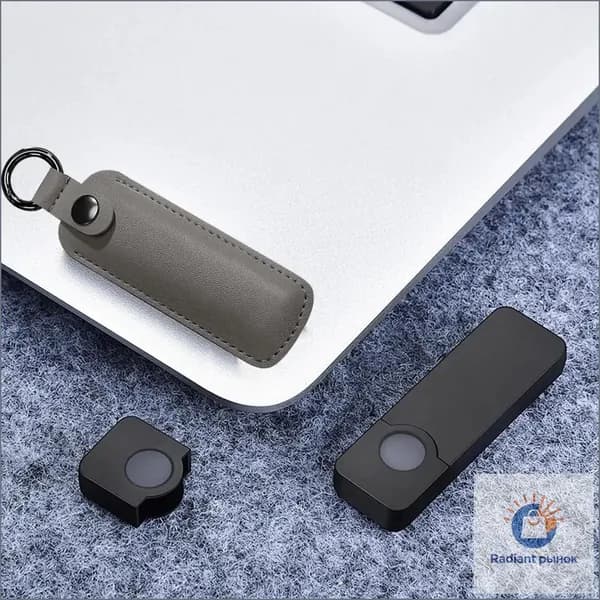 Чехол брелок для USB флешки накопителя, Темно-серый, 1 шт.