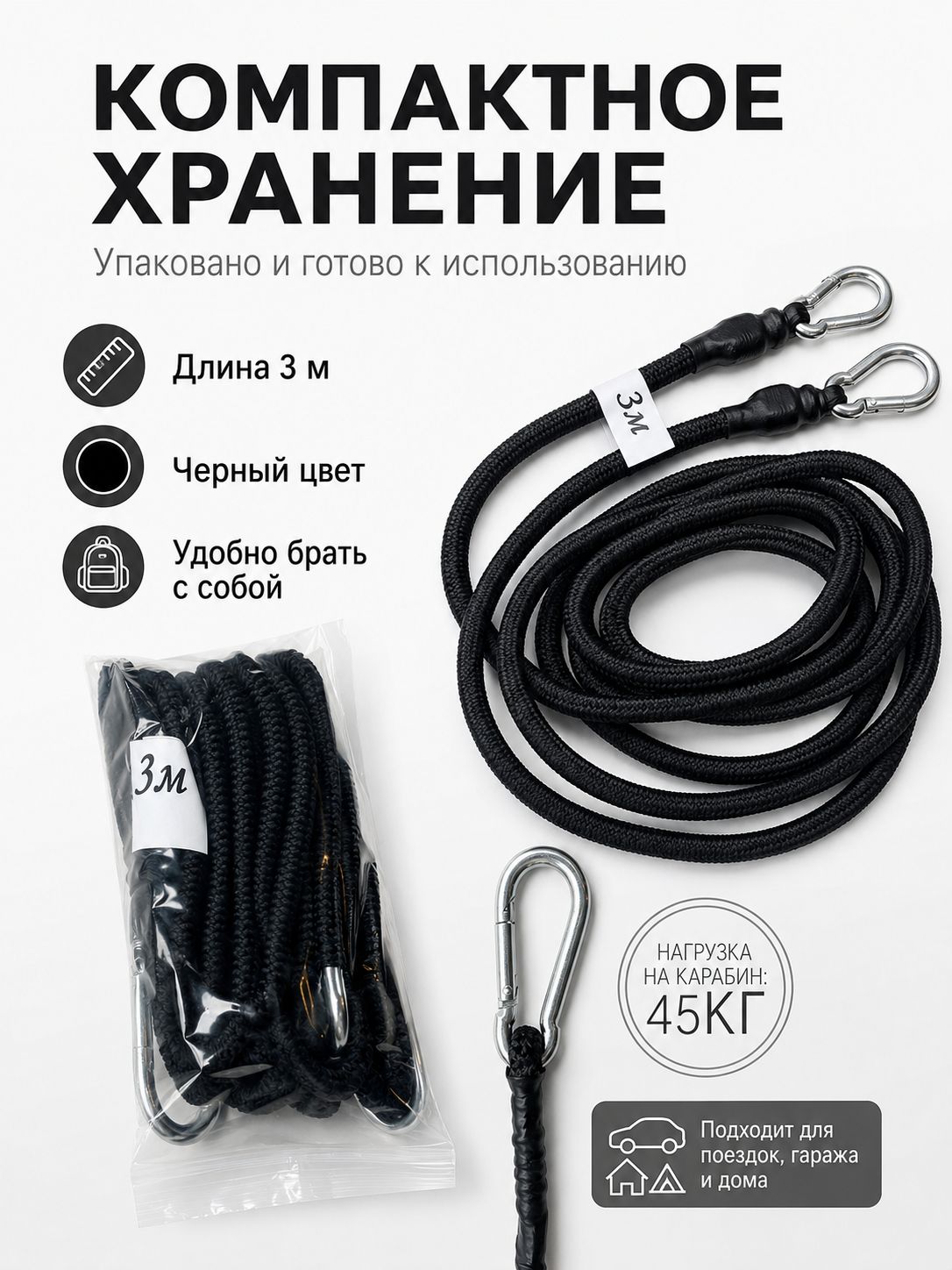 Фиксатор багажный, 3 м