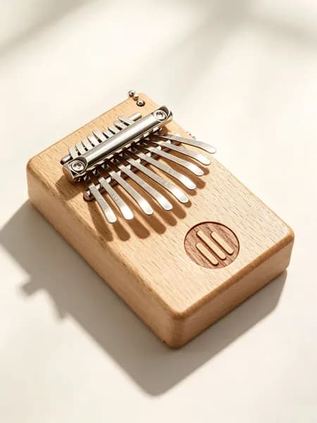Мини калимба 8 нот из бука, маленькая thumb piano брелок