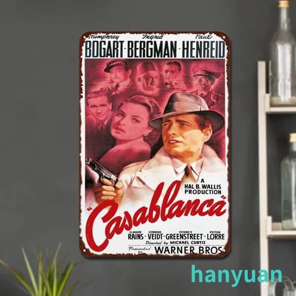 Металлическая картина Касабланка , прямоугольная, 30 20 см, для настенного декора