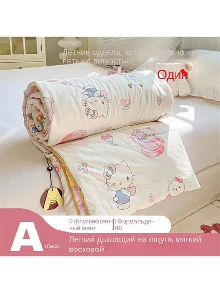 Одеяло Евро 150x200 см, Летнее, с наполнителем Полиэстер, комплект из 4 шт