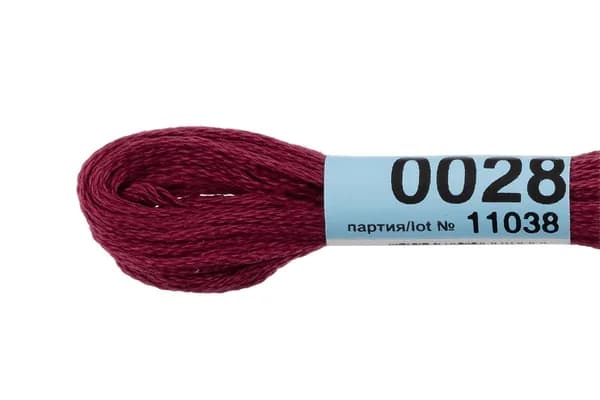 Мулине Gamma 0028 бордовый 1 моток
