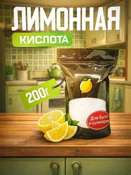 Лимонная кислота пищевая 200 г