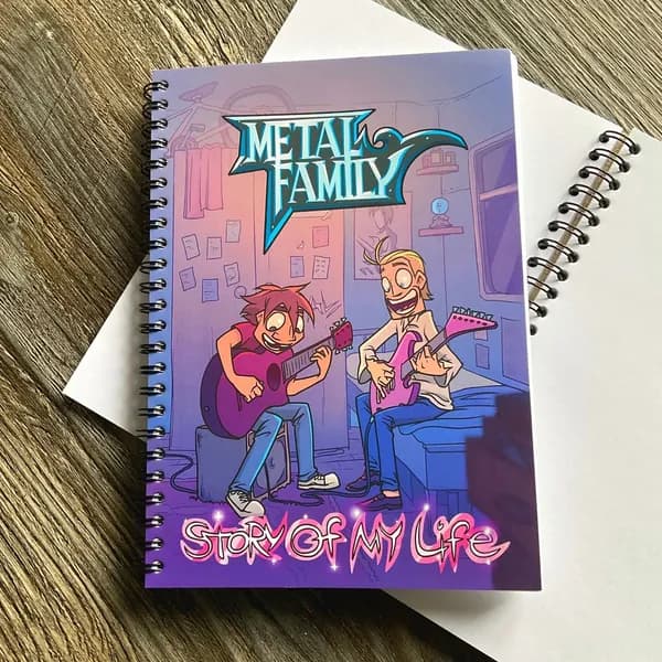 Metal Family,скетчбук "Story of my life", официальный мерч.