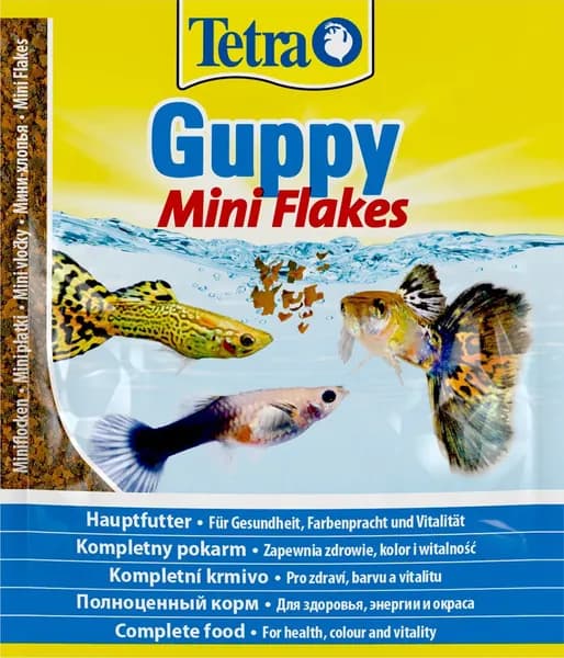 Корм для гуппи Tetra "Guppy", мини-хлопья, 12 г