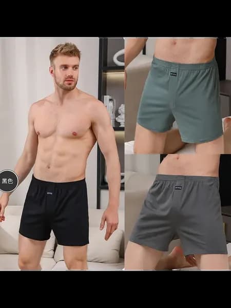 Мужские пижамные штаны Pijama Hombre из хлопка 3 штуки