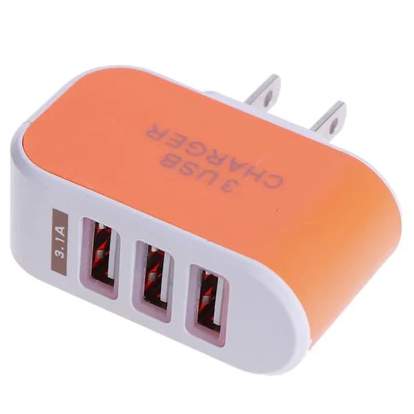 Сетевой адаптер с 1/2/3 USB-портами для Великобритании/ЕС/США