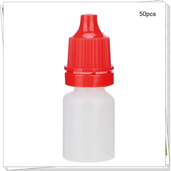 Портативный флакон для капель для глаз, 50 штук, squeezable, с хорошей жесткостью и легким управлением, для ежедневного использования красный
