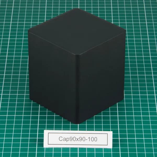 Cap90x90-100 Колпак (кожух) для трансформатора. Внешний размер колпака (ДхШ-В) 90x90-100 (мм)