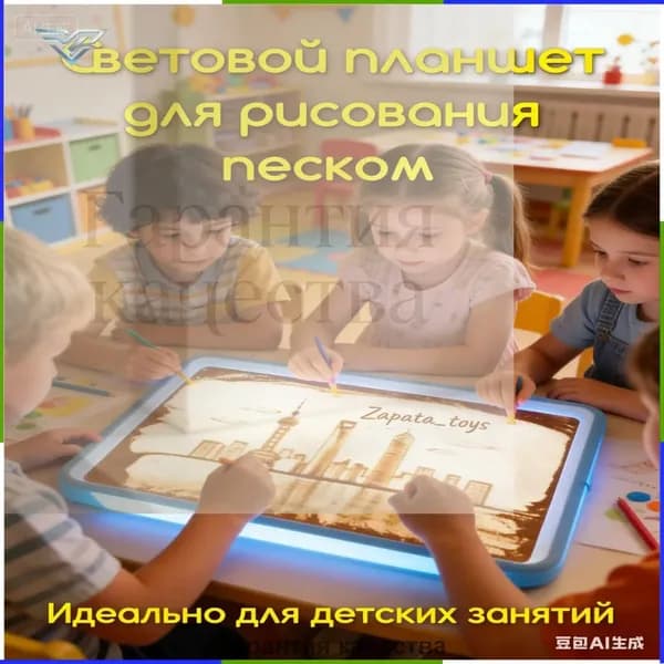 Планшет для рисования песком Пескография, набор для творческого развития