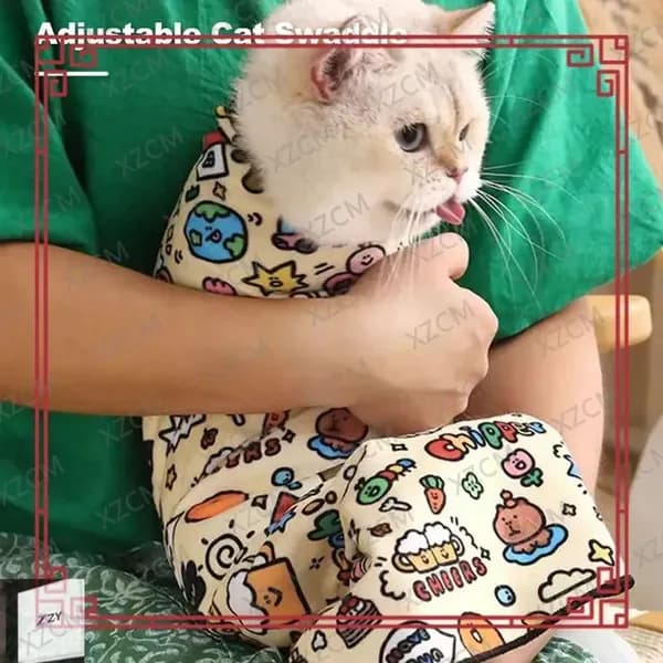 Эксклюзивная фиксирующая сетка для купания кошек