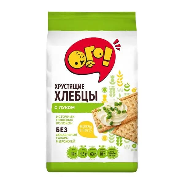 Хлебцы хрустящие с луком Ого! 75г