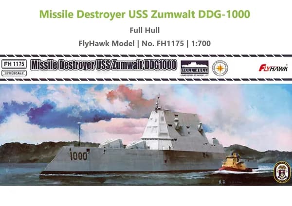 Flyhawk FH1175 1/700 USS DDG1000 Zumwalt ракетного разрушителя сборная модель корабля