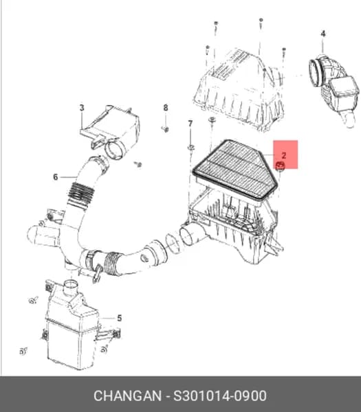 фильтр воздушный cs75 (CHANGAN S3010140900)