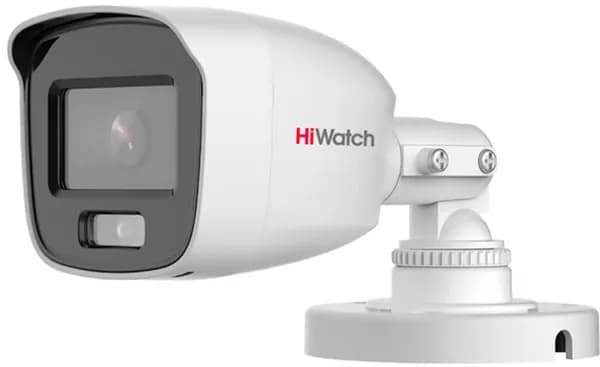 Камера видеонаблюдения HiWatch аналоговая 1920 х 1080, 2.8 мм, CMOS, 2 Мп, цветная, белая (DS-T200L(С)(2.8MM))
