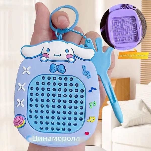 Магнитная доска-брелок с магнитными шариками Sanrio, Циннаморолл