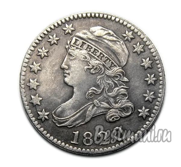 10 центов 1820 года монеты США регулярный чекан