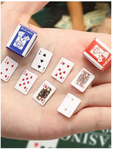 Мини-игральные Карты, 54 Карты В Колоде