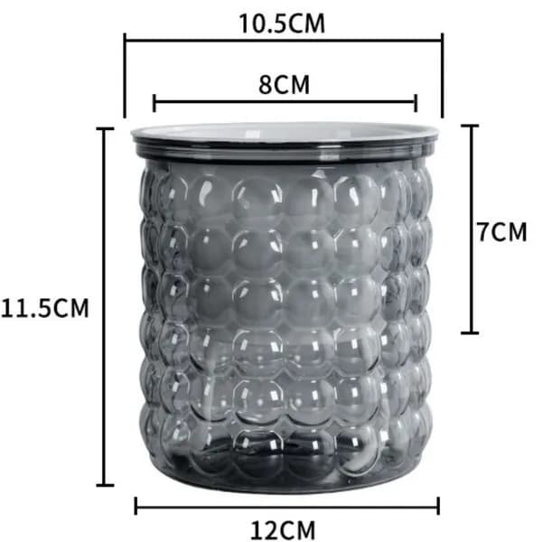 Горшок для цветов, цвет темно-серый