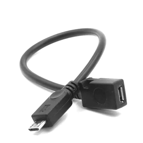 Micro USB 5-контактный разъем для удлинителя для зарядного устройства для телефонов и планшетных ПК, электрический аксессуар