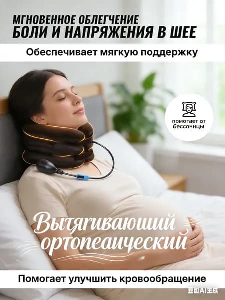 Вытягивающий ортопедический воротник на шею, надувная медицинская подушка