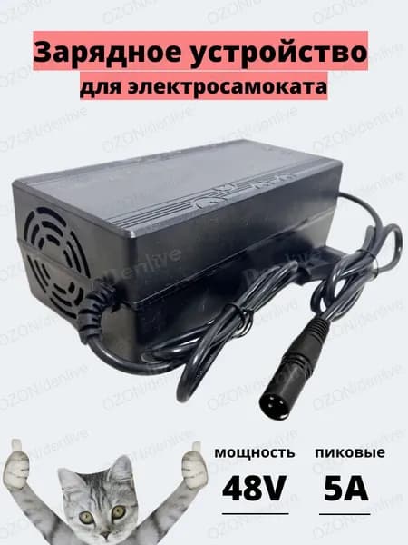 Зарядное устройство 48v (54.6) 5A для электросамоката/электровелосипеда, разъем XLR