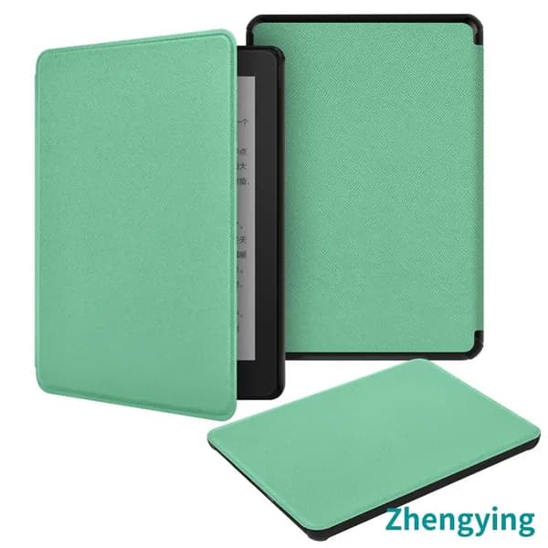 Чехол для Kindle Paperwhite 12-го поколения 2024 года и Colorsoft Signature Edition, мятно-зелёный, с магнитным пробуждением