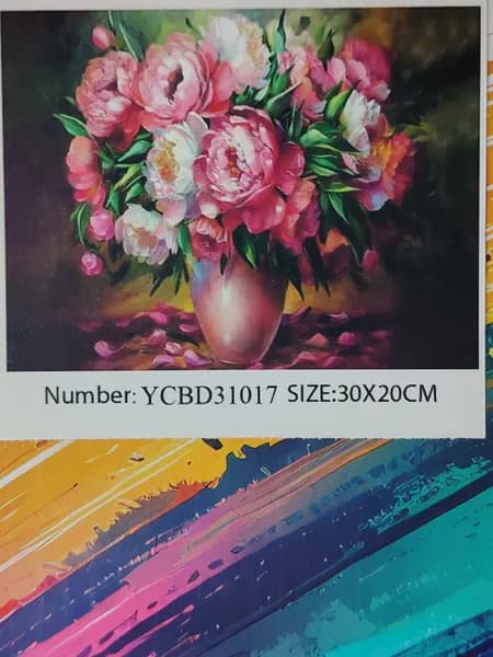 Картина по номерам " Пионы " 30x20 см