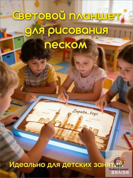 Планшет для рисования песком Пескография, набор для творческого развития