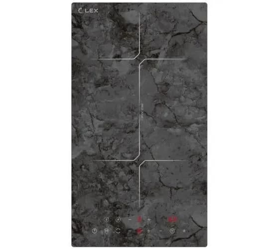 Индукционная варочная панель Lex EVI 320 F DS, мощность 3500 Вт, stop & go, flex zone, мраморного цвета
