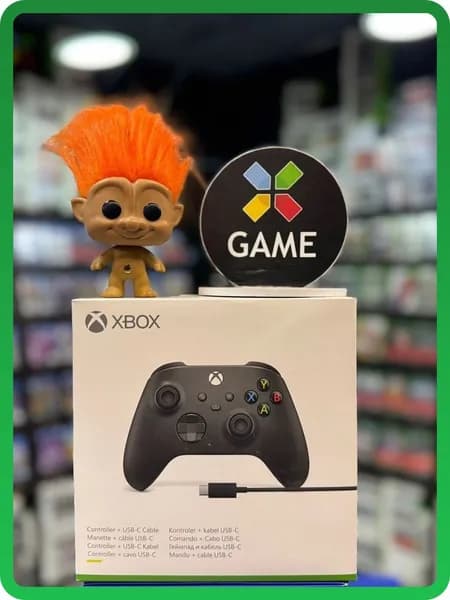 Игровой контроллер Xbox Series Черный + USB Type-C (Ростест, Оригинал)