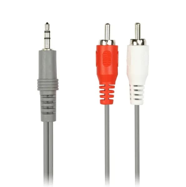Кабель соединительный Smartbuy 3.5 Jack (M) - 2xRCA (M), стерео, аудио, 5,0 м,пакет