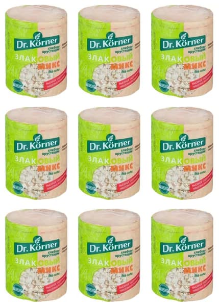Dr. Korner Хлебцы Злаковый Микс, 90 гр, 9 уп