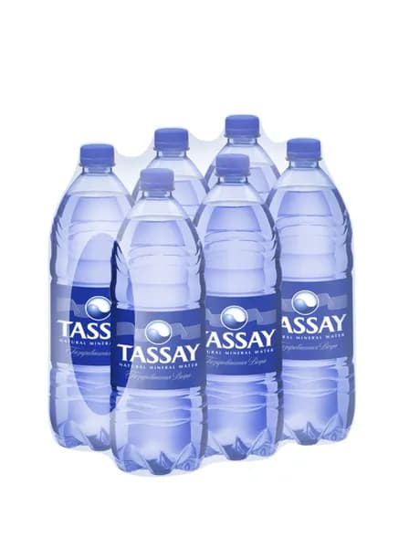 Tassay Природная минеральная вода газированная, пэт 9 л ( 6 шт по 1.5 л )