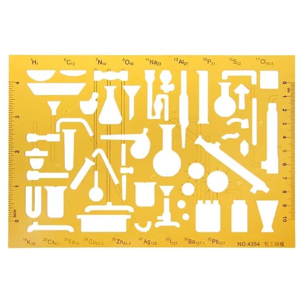 Линейка-шаблон для чертежей K Resin, Фиолетовый