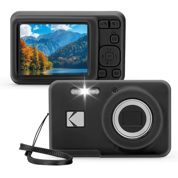 Силиконовый чехол для цифровой камеры KODAK PIXPRO FZ55, чёрный, лёгкий и противоударный