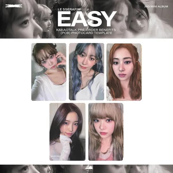 Карточки LE SSERAFIM k-pop карточки коллекционные 54 * 86 мм 5 шт