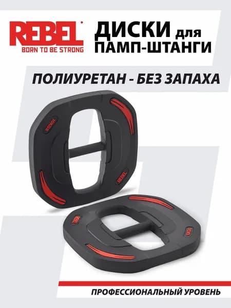Диски 10 кг для быстрозажимной системы фиксации для памп-штанги REBEL R-SMRTP