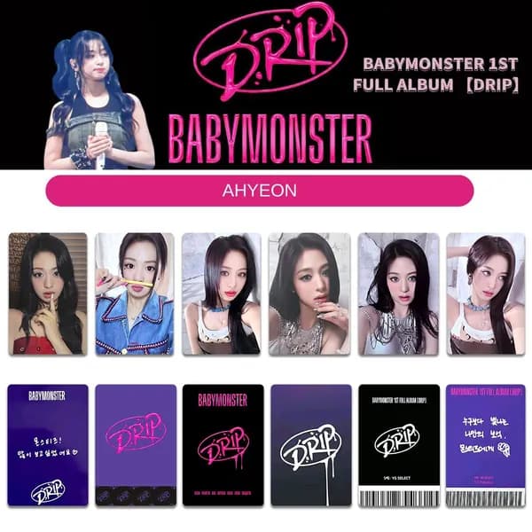 Карточки BABYMONSTER Коллекционная карточка кпоп карты 5.4*8.6cm 7шт