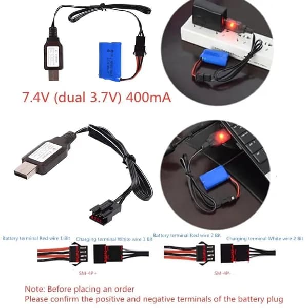 Зарядное устройство для Li-ion аккумуляторов SM-4P, Черный