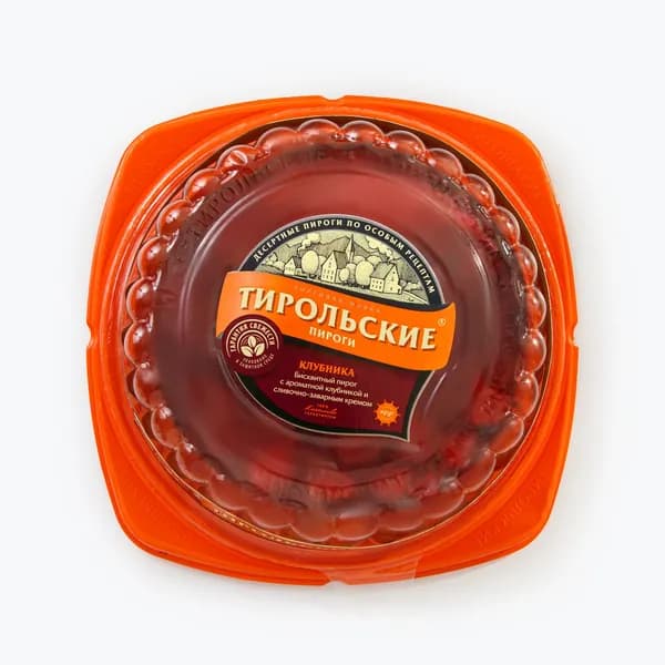 Пирог "Клубничный" 660 г, Тирольские Пироги
