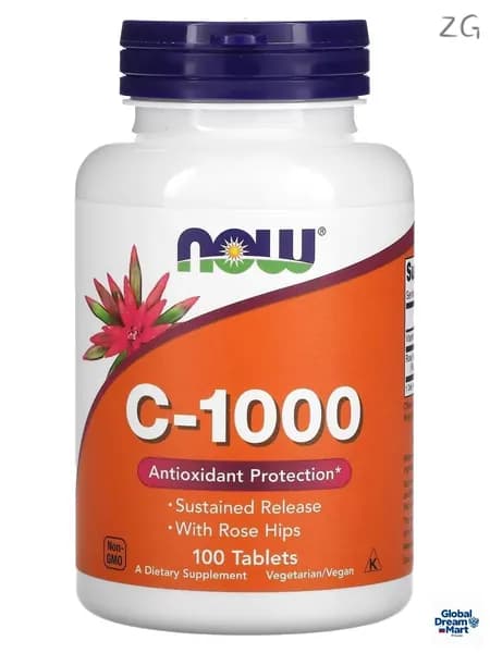 Витамин С 1000мг (таблетки длительного высвобождения) NOW Vitamin C-1000 100 таблеток