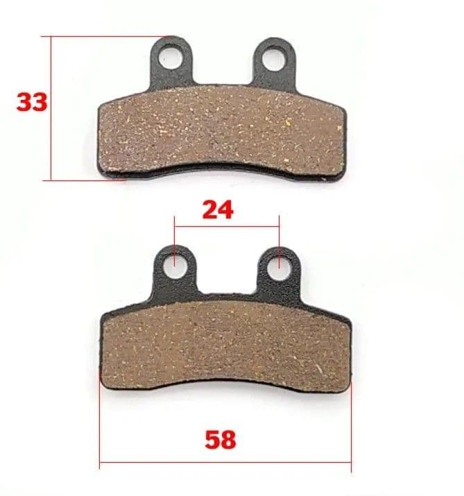 Колодки тормозные дисковые TTR 110, TTR 125 передние
