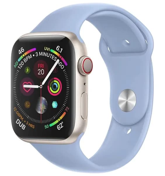 Ремешок силиконовый для Apple Watch 42/44/45/49 мм Blue