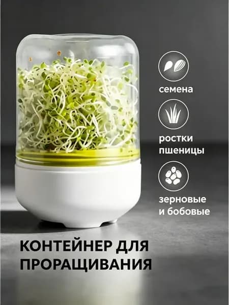 Проращиватель семян и микрозелени контейнер банка