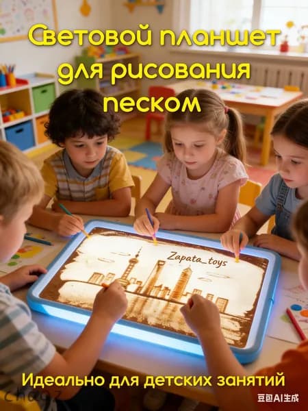 Планшет для рисования песком Пескография, набор для творческого развития
