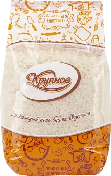 Рис Крупнов длиннозерный, шлифованный, 1 сорт, 700г / продукты питания
