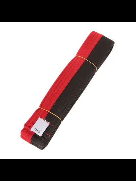 Пояс для тхэквондо красно-черный Red+Black 180