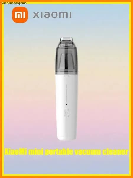 портативный автомобильный пылесос xiami mini, мощный ручной пылесос двойного назначения с беспроводной зарядкой для дома и автомобиля