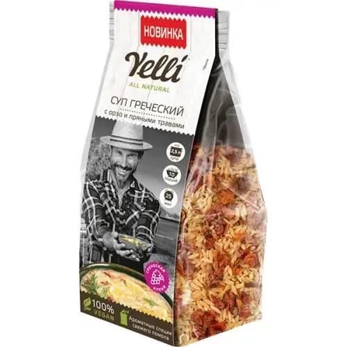 Yelli Суп Греческий с орзо и пряными травами, 250 г